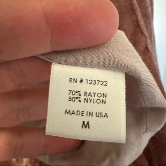 XiRENA Vintage Velvet Old Rose Jax Open Front Jacket Womens Medium - Picture 9 of 10